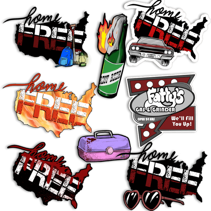 Stickers - Crime Comics